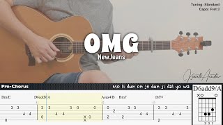 OMG - NewJeans | Fingerstyle Guitar | TAB + Chords + Lyrics