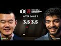 ding vs. gukesh fide world championship 2024 game 8 second phase begins