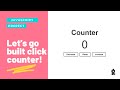 Let's go built a click counter with Vanilla JavaScript in a very professional way