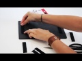 how to hang a chalkboard using velcro® brand products