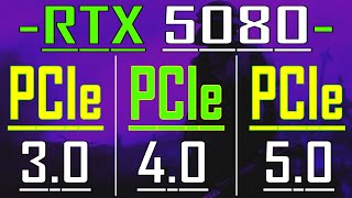 PCIe 3.0 vs PCIe 4.0 vs PCIe 5.0 || RTX 5080 @16GB || PC GAMES TEST ||