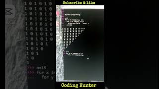 Day 13 V03 ll Coding Hunter ll Python programming pattern Tutorial ll #programminglanguage #python