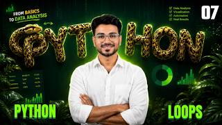 Python Loops in Python | While Loop, For Loop, Nested Loops | Python Tutorial in Telugu 🔥