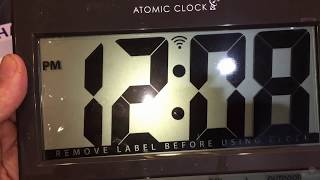 Sharp Atomic Atomic Clock Battery Powered Large Atomic Indoor Outdoor Temperature