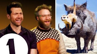 "There are THREE Lion Kings?!" Seth Rogen & Billy Eichner on Timon & Pumbaa's other movies.