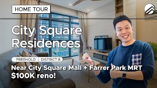 City Square Residences : Sizeable Freehold 3-Bedder RCR Convenience D8 | Home Tour (Melvin Lim)