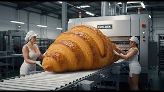 INSIDE THE CROISSANT FACTORY High-Precision 144-Layer Automated Production Line