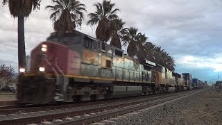 RARE!!! Southern Pacific Dash 9 leading a double stacker bound for Long Beach