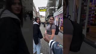 Boy Attempts to Shake Hands with a Stranger Girl