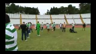 Celtic Fan Scores Overhead Kick In Lisbon