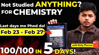 Chemistry Class 12 MAHA STRATEGY 🔥 | 100/100 in 5 days 😎 Class 12 Boards 🎯