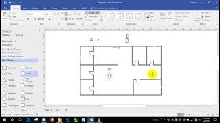 [Tutorial] How to make Floor Plan with Microsoft Visio 2019