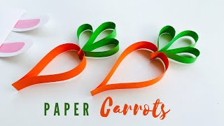 How to make Paper Carrot | Paper Carrots | Easy Easter Craft Ideas | Paper Carrots for Kids