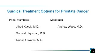 Prostate Cancer Surgical Treatment Options (September 2022) | Online Health Talk