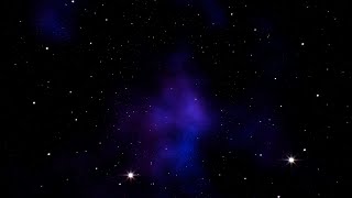 Shining Stars on the Blue Nebula Sky Background 4K