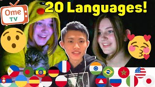 On Omegle, Foreigners REACT to Polyglot Speaking 20 Languages!