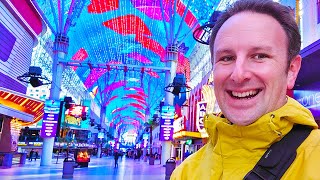 Exploring Downtown Las Vegas' Fremont Street in the Morning