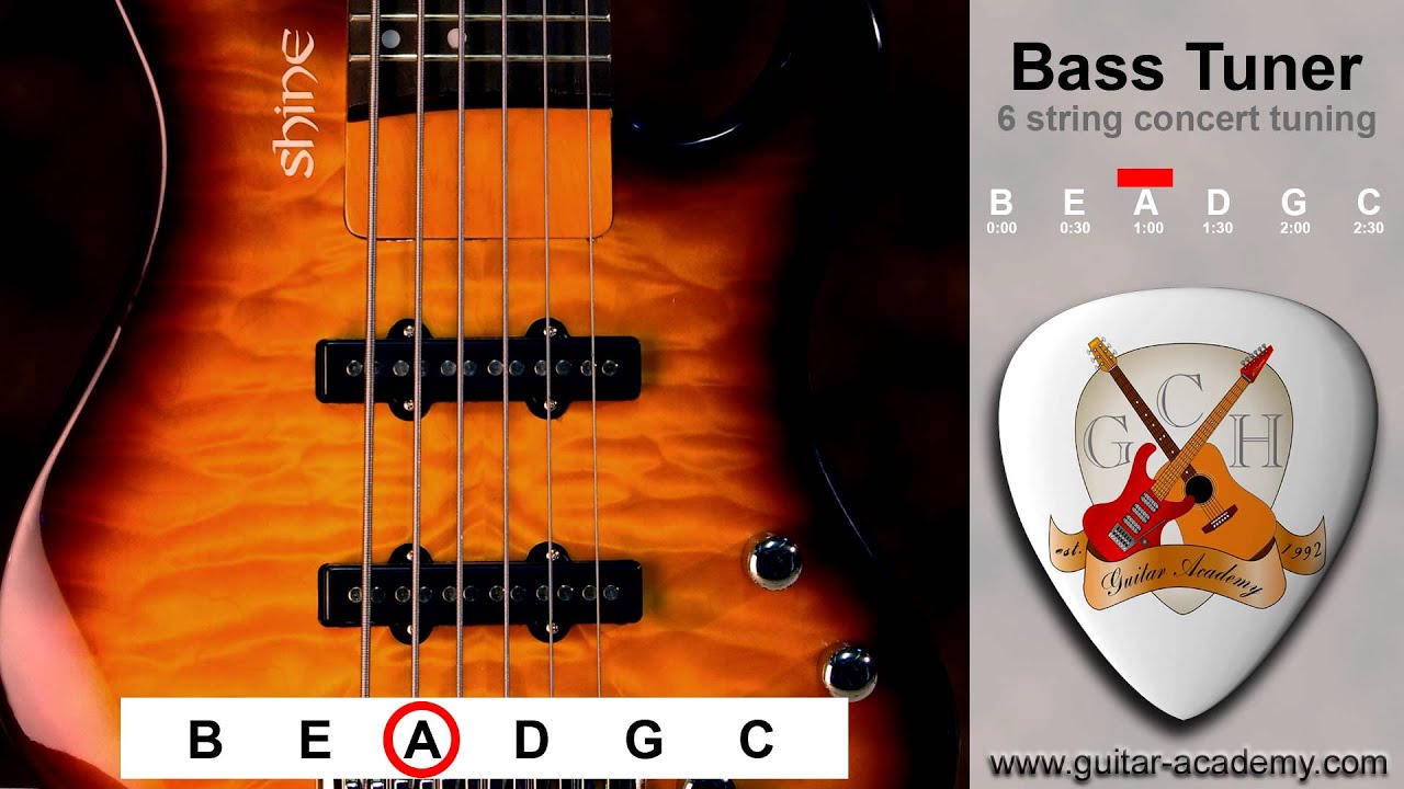 6 String Bass Tuner - Tune Your Six String Bass - YouTube