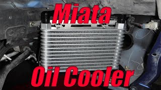 Track Dog Racing Miata Oil Cooler Installation