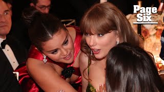 Taylor Swift has girls’ night with BFFs Selena Gomez, Keleigh Sperry at 2024 Golden Globes