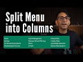 Split WordPress Menu into Columns ! Elementor Tutorial