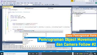 Pemrograman Game Dasar Unity_3D #2 | Pemrograman Movement Player + Follow Camera  [Courses Series]