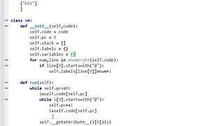 Building a stack based virtual machine with Python, episode 03