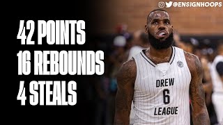 LeBron James Drew League Return | Full Highlights | July 16, 2022