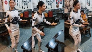 Chinese Robot Waitress: Realistic AI Robot Waitress in China