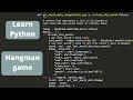 Python programming for beginners: How to program a python hangman game