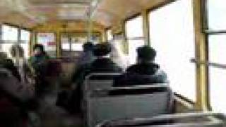 Noginsk - ride by bus LiAZ-677M