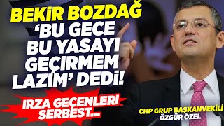 Bekir Bozdağ Bu Gece Bu Yasayı Geçirmem Lazım Dedi! Irza Geçenleri Serbest… | CHP Özgür Özel | Haber