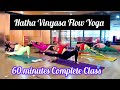 60 minutes Morning Regular Vinyasa Flow Yoga For Beginners Step By Step 2024 #morningyoga