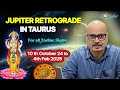 वक्री गुरु का राशिफल। Jupiter Retrograde October 2024. #jupiter #retrograde #guru #vakri #taurus