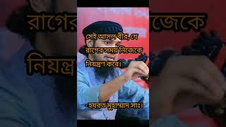 রাগ নিয়ন্ত্রন সম্পর্কে হাদিসে মুহাম্মদ (সঃ) যা বলেছেন।#বাংলা_হাদিস #shorts #আবু_ত্বহা_মুহাম্মদ_আদনান