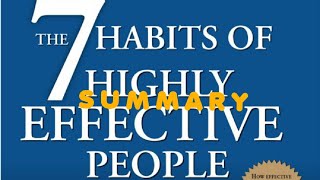 The 7 habits of highly effective people | Stephen R Covey | #audiobooksummary