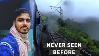 Monsoon train journey through kasara (Thul Ghat) *Never Seen Before*