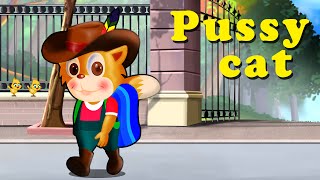 Pussy Cat, Pussy Cat | Popular Nursery Rhymes | Kids Song Channel