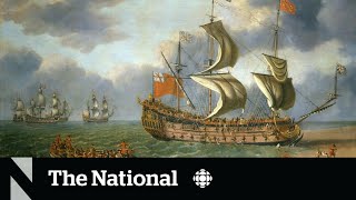 Sunken British royal warship revealed 340 years after shipwreck