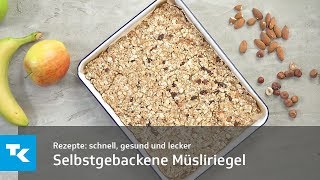 Selbstgebackene Müsliriegel