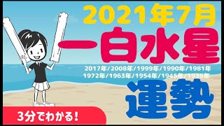 【2021年8月 九星気学】 一白水星さんの運勢　３分でわかる