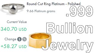 .999 Investment Grade Gold \u0026 Platinum Jewelry - 24k Bullion The Perfect Gift For Stackers