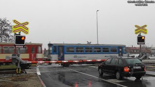 železniční přejezd Strážnice - P8142 / 06.12.2024 / Czech railroad crossing