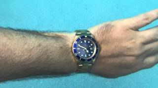 ARCHIE LUXURY GOES INSANE - I used my Solid Gold Rolex Submariner in the Pool