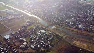 村国山山頂 ドローン撮影（上昇旋回）