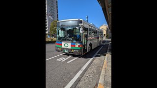 ⑮近江鉄道バス 滋賀200か965(あやめ)  日デ  KC‐UA460LSN (元西武A9-631小平→立川→S-399)　八幡市内循環線  近江八幡駅→(音羽)→近江八幡駅 ※2024年11月撮影