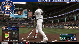 MLB The Show 24 | Houston Astros vs Oakland Athletics | Game 144