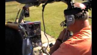 Aerospatiale / Soko SA 341 Gazelle HA-LFK helicopter engine start/ takeoff