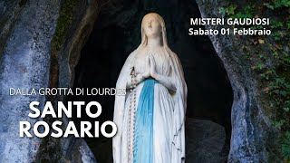 Rosario di Lourdes di oggi Sabato 1 Febbraio 2025 - Misteri Gaudiosi