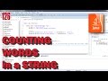 JAVA: Counting words in a string with StringTokenizer